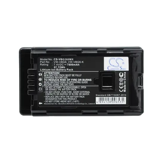 Akku für Panasonic kamera AG-AC130 - 7800mAh