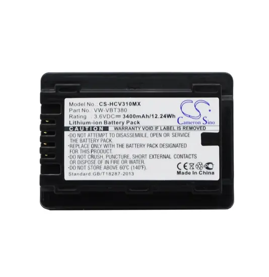 Akku für Panasonic kamera HC-250EB - 3400mAh