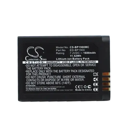 Akku für Samsung kamera EV-NX1ZZZBMBUS - 1600mAh