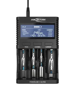 Ansmann Powerline 4 Ultra Batterieladegerät mit Display