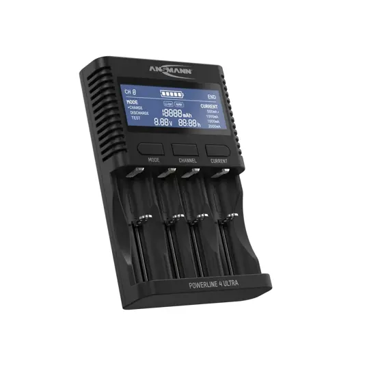 Ansmann Powerline 4 Ultra Batterieladegerät mit Display