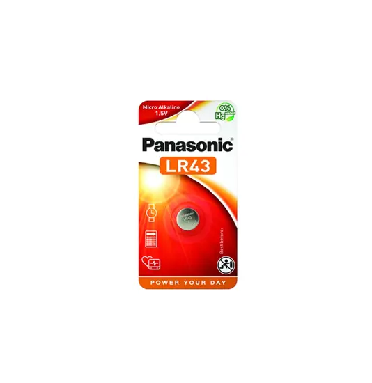 Batteria alcalina Panasonic LR43 Panasonic