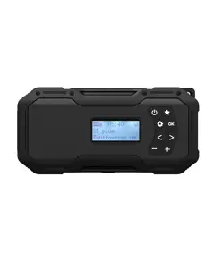 Batteria della radio di emergenza/crank/solare/USB-C (FM/DAB/Light) - Batteria extra large da 5000 mAh