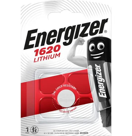 Batteria Energizer al litio CR1620 (1 pz. in blister) 80x120