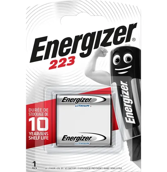 Batteria Energizer al litio per foto/allarme 223/ CR-P2 (confezione da 1)