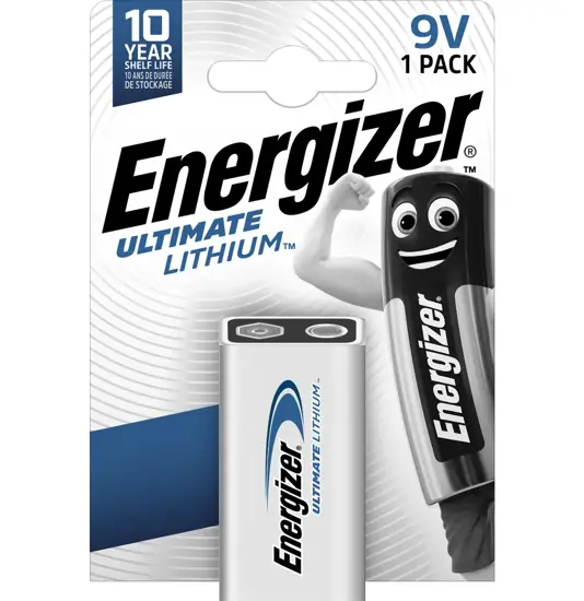 Batteria Energizer Ultimate al litio 9V / 522 (confezione da 1)