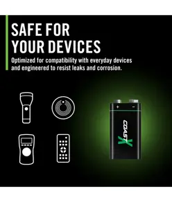 Batteria ricaricabile Coast 9V USB-C 560mAh (2 pezzi) Coast