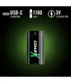 Batteria ricaricabile Coast CR123 3V USB-C 1100mAh / 2700mWh (4 pz.) Coast