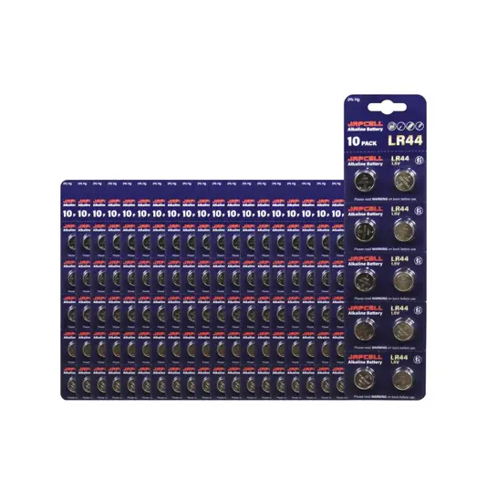 Batterie a bottone Japcell LR44 / A76 / AG13 / LR1154 - Alcaline Japcell