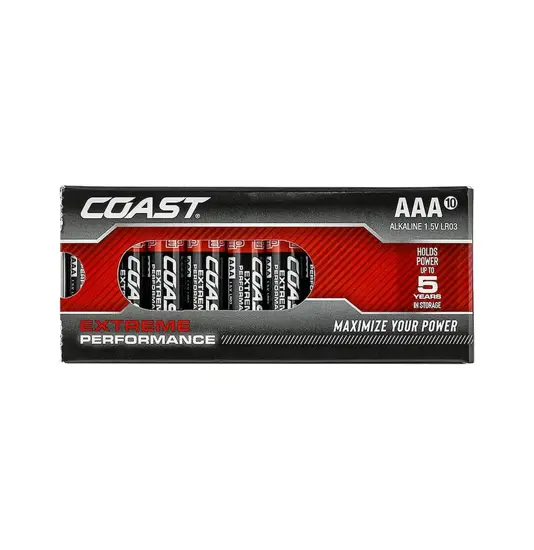 Batterie AAA LR03 Extreme Performance 10 confezioni Coast