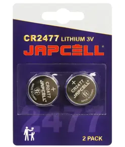 Batterie al litio CR2477 Japcell - Confezione da 2 pezzi Japcell