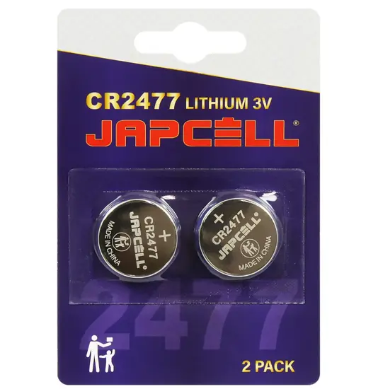 Batterie al litio CR2477 Japcell - Confezione da 2 pezzi Japcell