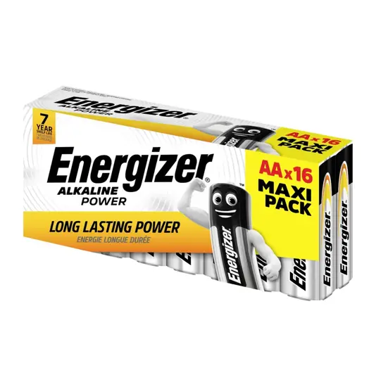 Batterie alcaline Energizer Power AA / E91 (confezione da 16 pezzi)