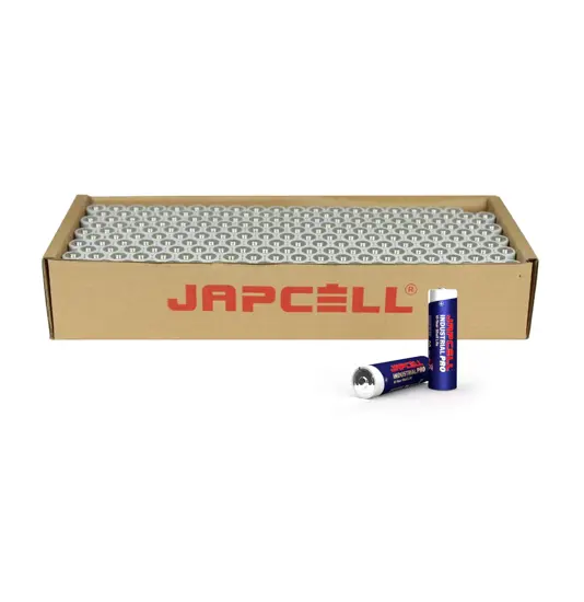 Batterie alcaline Japcell AA / LR06 Industrial Pro – confezione da 200 pezzi Japcell