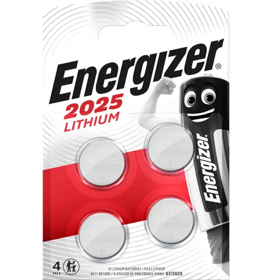 Batterie Energizer al litio CR2025 (confezione da 4)