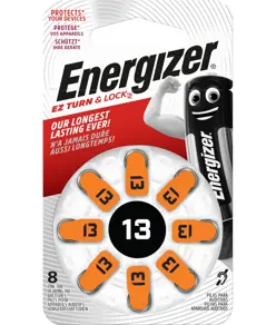 Batterie Energizer per apparecchi acustici 13 (confezione da 8)