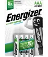 Batterie Energizer Recharge Extreme AAA / NH12 800mAh (confezione da 4)
