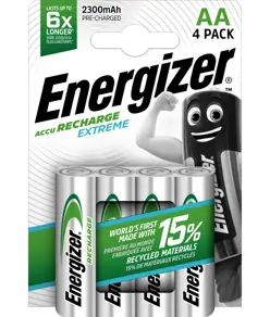 Batterie Energizer Recharge Extreme AA/NH15 2300mAh (confezione da 4)