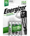 Batterie Energizer Recharge Power Plus AAA 700mAh (confezione da 4)