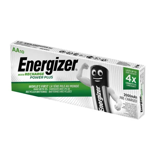 Batterie Energizer Recharge Power Plus AA/NH15 2000mAh - 10 pz.