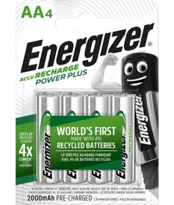 Batterie Energizer Recharge Power Plus AA/NH15 2000mAh (confezione da 4)