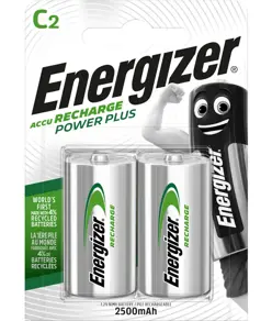 Batterie Energizer Recharge Power Plus C/NH35 2500mAh (confezione da 2)
