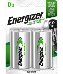 Batterie Energizer Recharge Power Plus D/NH50 2500mAh (confezione da 2)