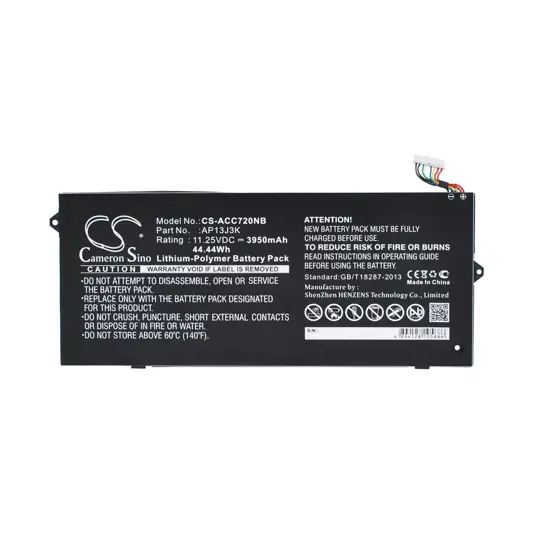 Batterie für Acer ChromeBook 11 C740 Laptop - 11,25V (kompatibel)