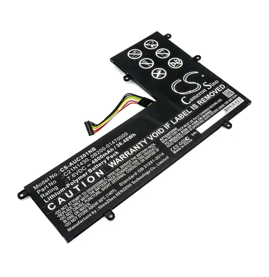 Batterie für Asus ChromeBook C201 Laptop - 7,6V (kompatibel)