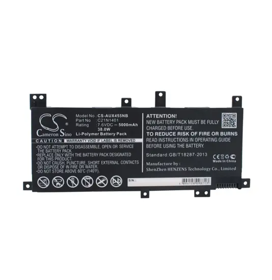 Batterie für Asus F450LD4210 Laptop - 7,6V (kompatibel)