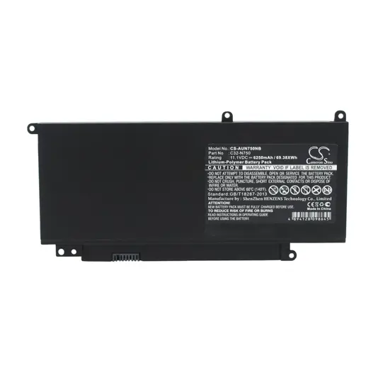 Batterie für Asus N750 Laptop - 11,1V (kompatibel)