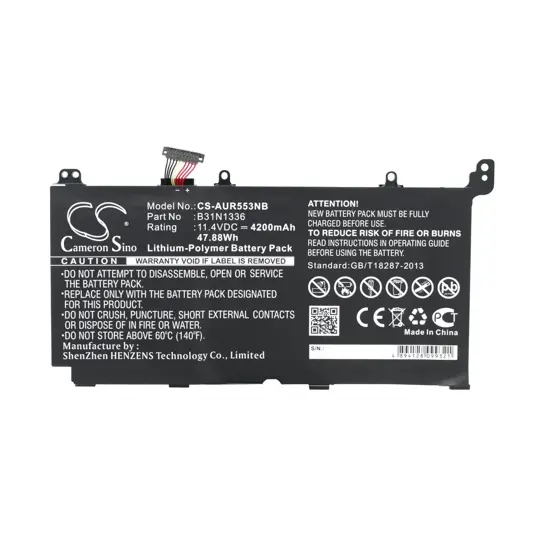 Batterie für Asus R553LF Laptop - 11,4V (kompatibel)