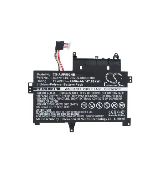 Batterie für Asus Transformer Book Flip TP500LA Laptop - 11,4V (kompatibel)