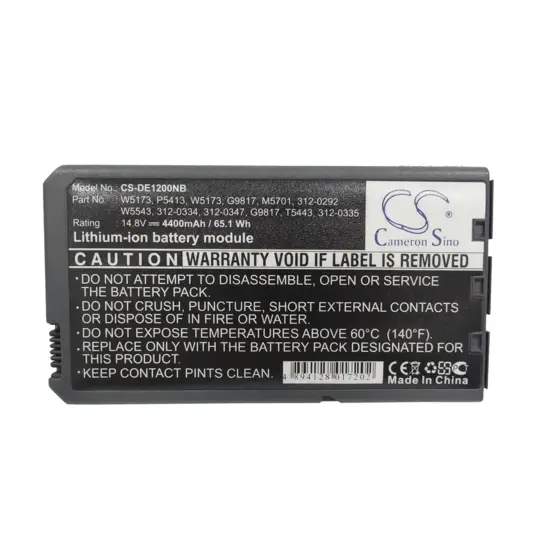 Batterie für DELL Inspiron 1000 Laptop - 14,8V (kompatibel)