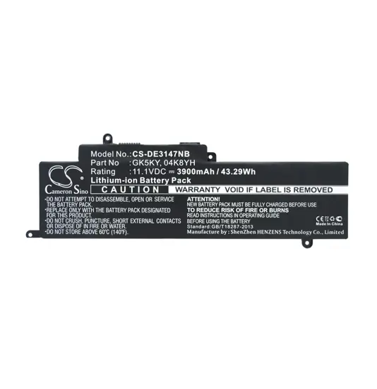 Batterie für DELL Inspiron 11 3147 Laptop - 11,1V (kompatibel)