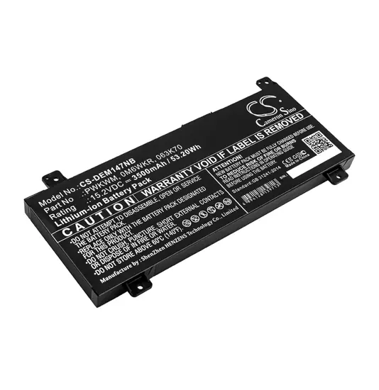 Batterie für DELL Inspiron 14 7000 Laptop - 15,2V (kompatibel)