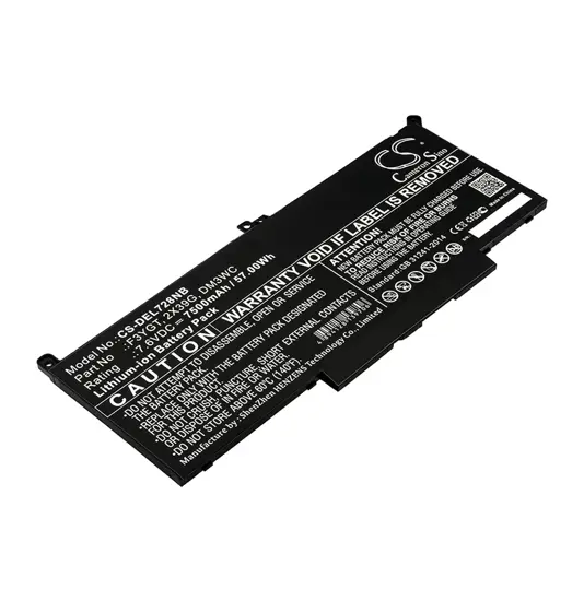 Batterie für DELL Latitude 12 7000 Laptop - 7,6V (kompatibel)