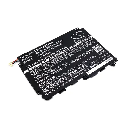 Batterie für HP Pavilion X2 - 12-B096MS Laptop - 7,6V (kompatibel)