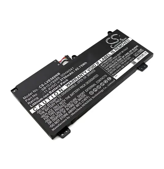Batterie für Lenovo Thinkpad E560p Laptop - 11,4V (kompatibel)