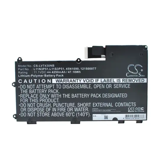 Batterie für Lenovo Thinkpad T430u Laptop - 11,1V (kompatibel)
