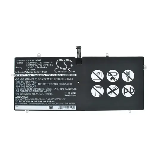 Batterie für Lenovo Yoga 2 Pro 13.3" Laptop - 7,4V (kompatibel)