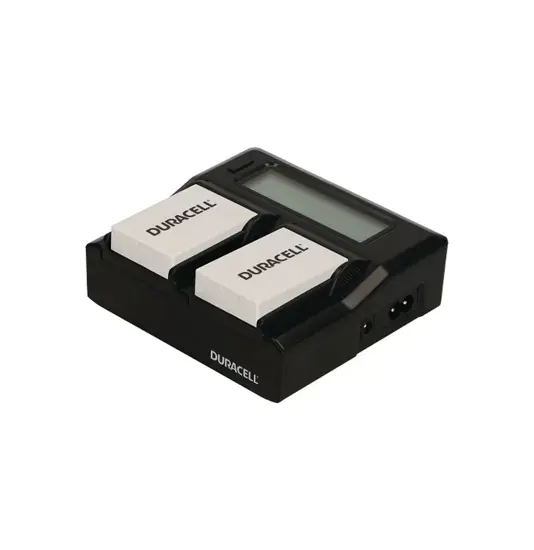 Batterioplader til Canon LP-E8 med 2 ladekanaler duracell