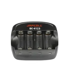 BC-4123 Caricabatterie per batterie al litio CR123A da 3.7V Japcell