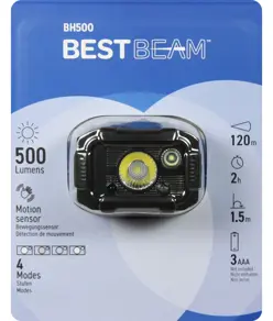 BH500 Torcia frontale - 500 lm Best Beam