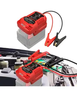 Caricabatterie di emergenza per la batteria di avviamento da 12 V utilizzando la batteria al litio Milwaukee da 18 V