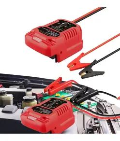 Caricabatterie di emergenza per la batteria di avviamento da 12 V, utilizzando la batteria al litio Worx da 18-20 V.
