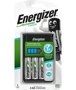 Caricabatterie Energizer EU Incl. 4 batterie Energizer AA 2300mAh