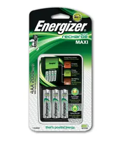 Caricabatterie Energizer Maxi EU con 4 batterie Energizer AA 2000mAh