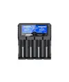 Caricabatterie Xtar DRAGON VP4 Plus con display LCD per batterie al litio (incl. tester e caricabatterie da 12 V)