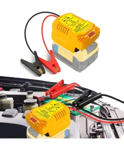Caricatore di emergenza per batteria di avviamento da 12 V con batteria al litio Dewalt da 18-20 V